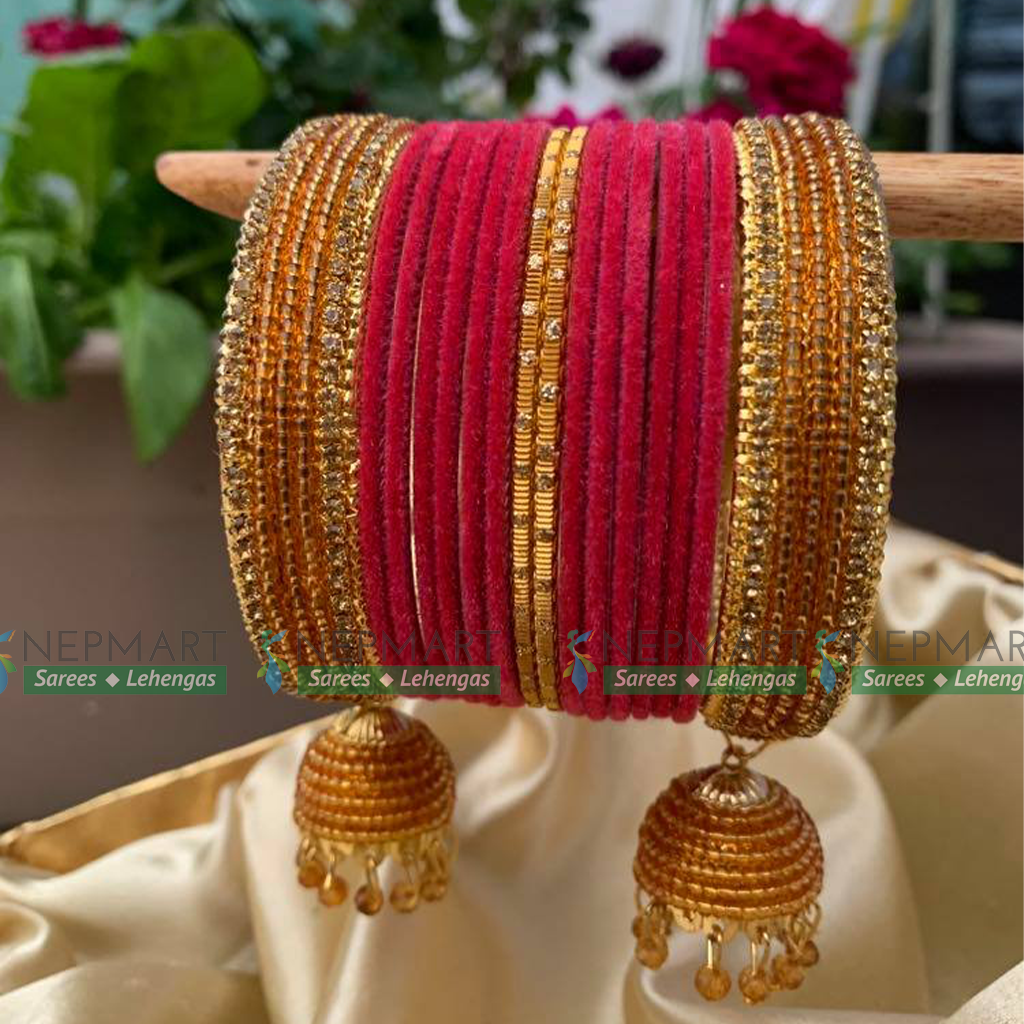 Silk Thread Bangles in 2 Colors |Saubhagyavati.in