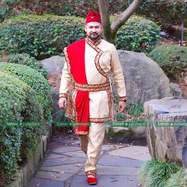 Nepali Groom Dulah Dress Set