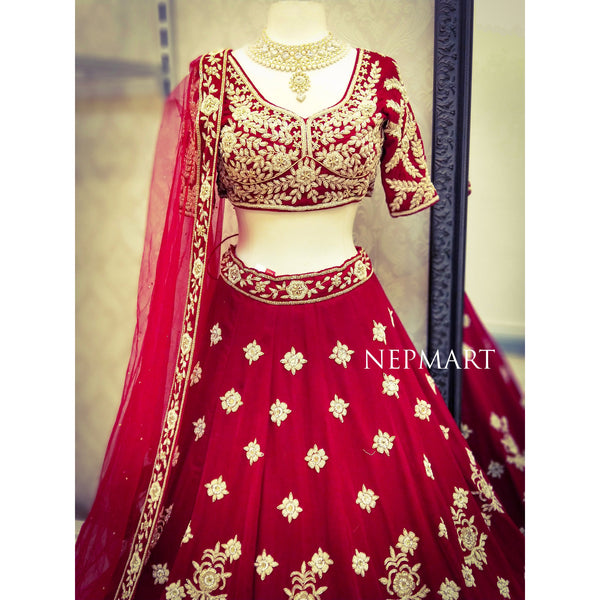 Red lehenga Set