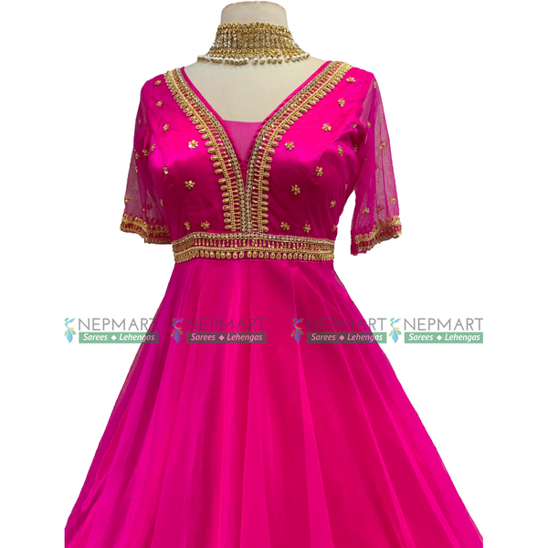 Rani Pink Handwork Gown